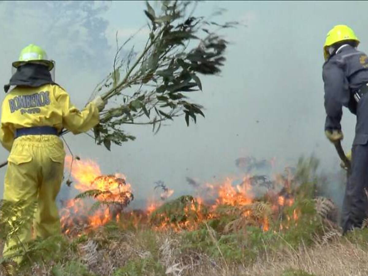 Incendios forestales de Cundinamarca afectan calidad de aire en Bogotá