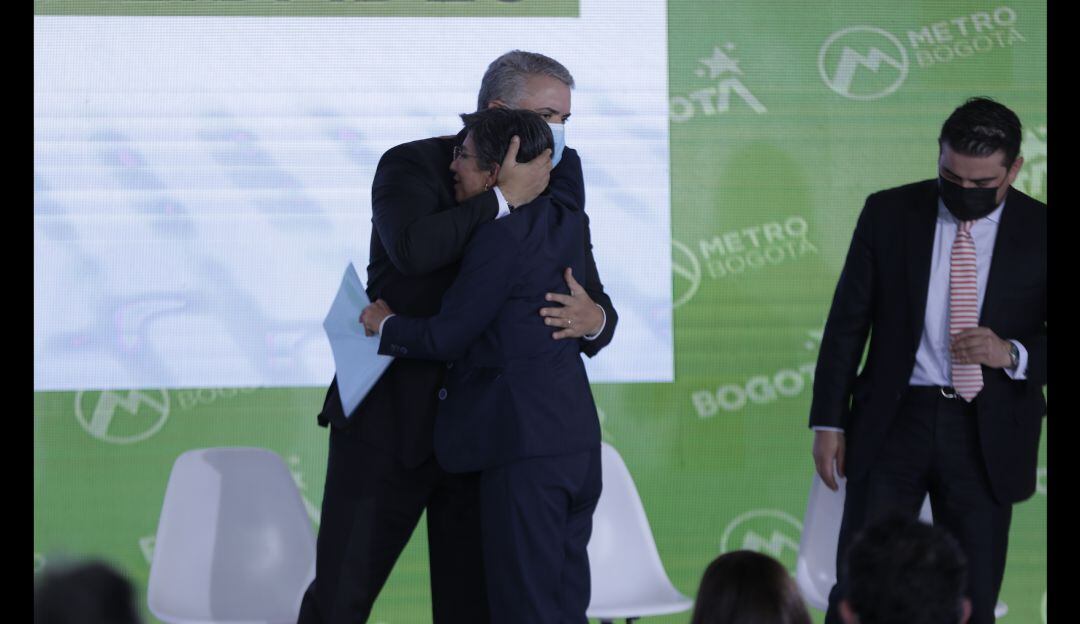 Claudia López e Iván Duque 