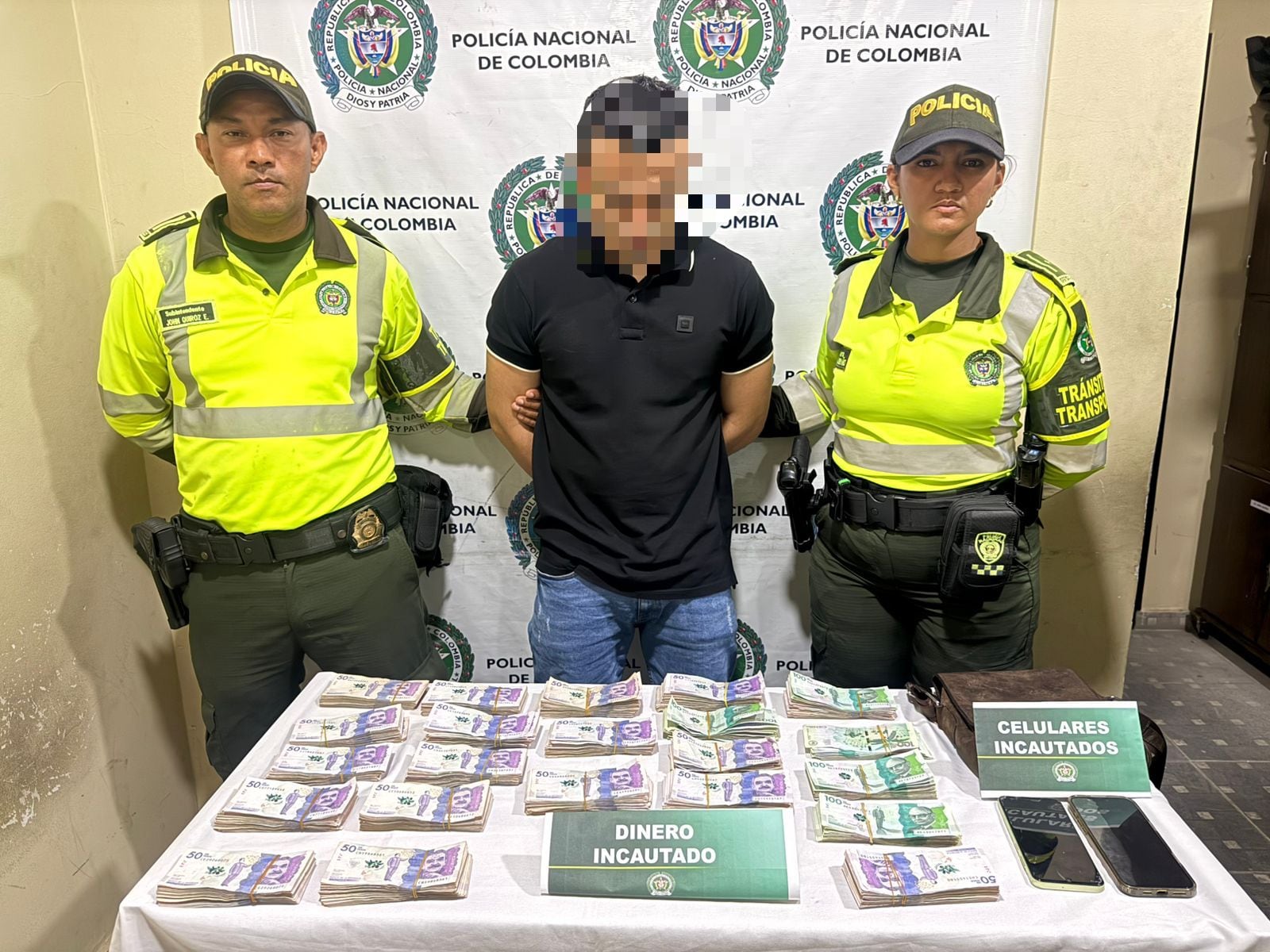Policía incauta más de 100 millones de pesos en vías del Atlántico