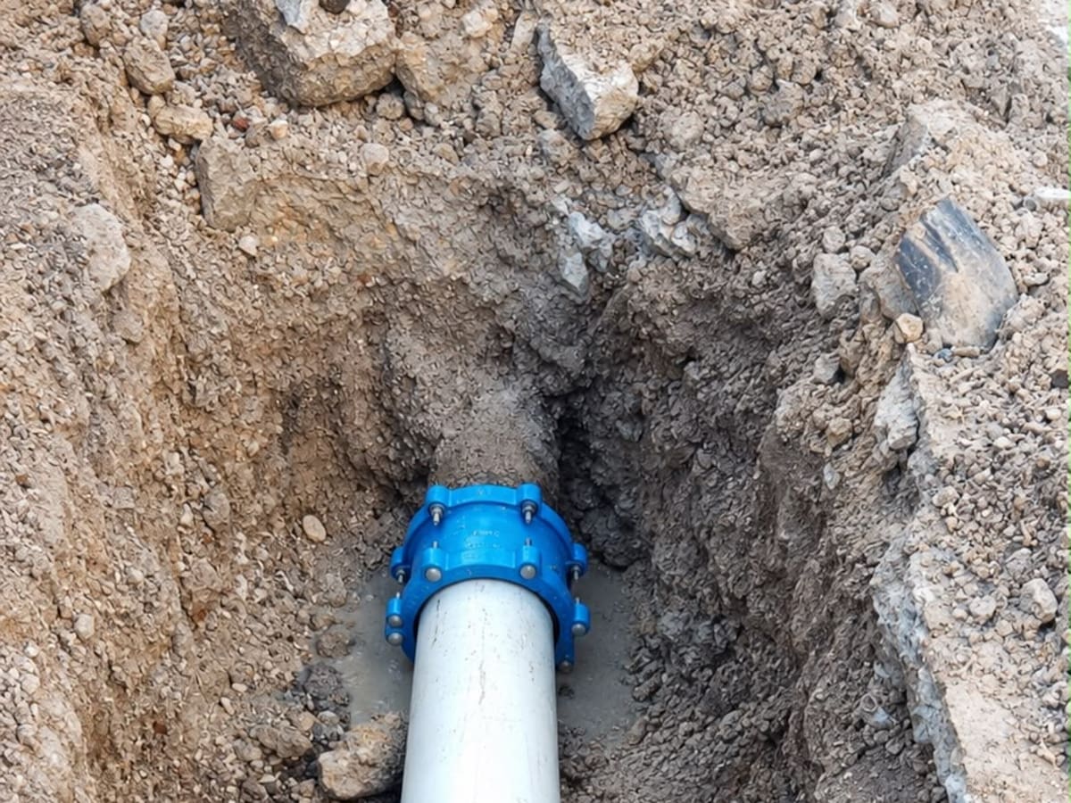 Aguas de Cartagena culmina reparación de fuga en Manga