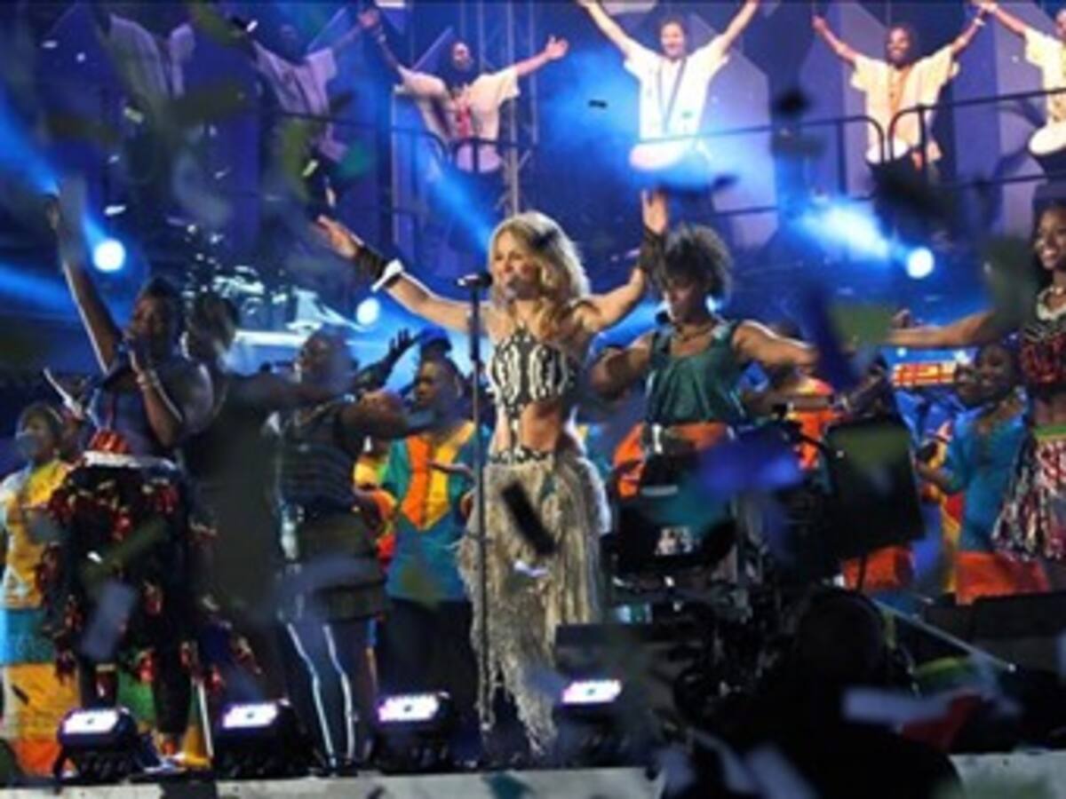 Shakira y Juanes cantaron en la apertura del Mundial Sudáfrica 2010