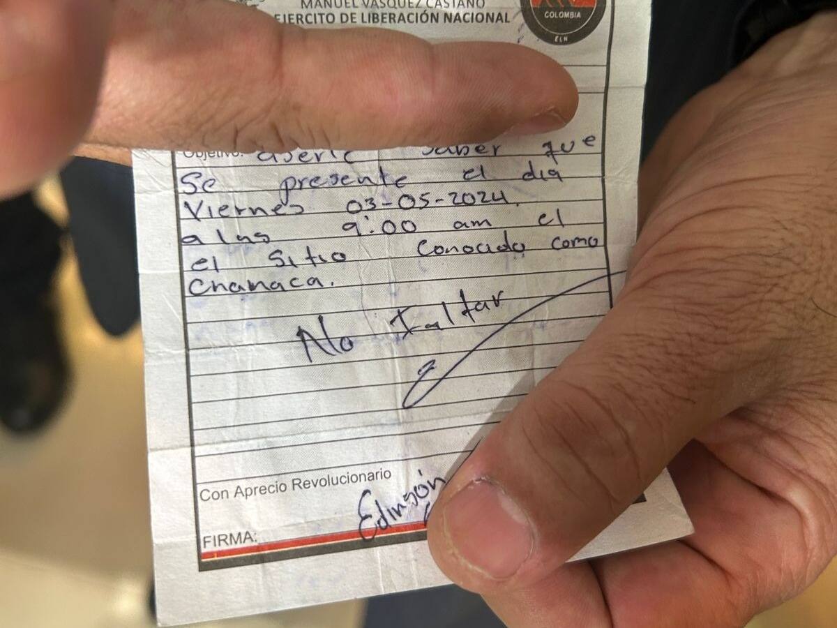 Gobernador denunciará extorsiones del ELN ante la mesa de negociación