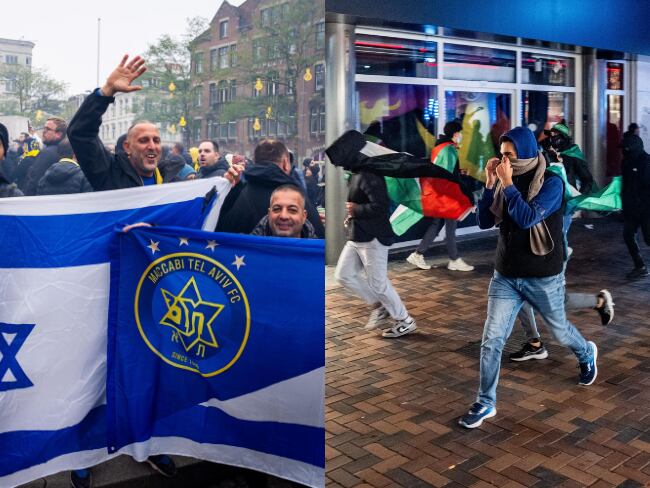 Ataques contra hinchas de fútbol israelíes en Ámsterdam.