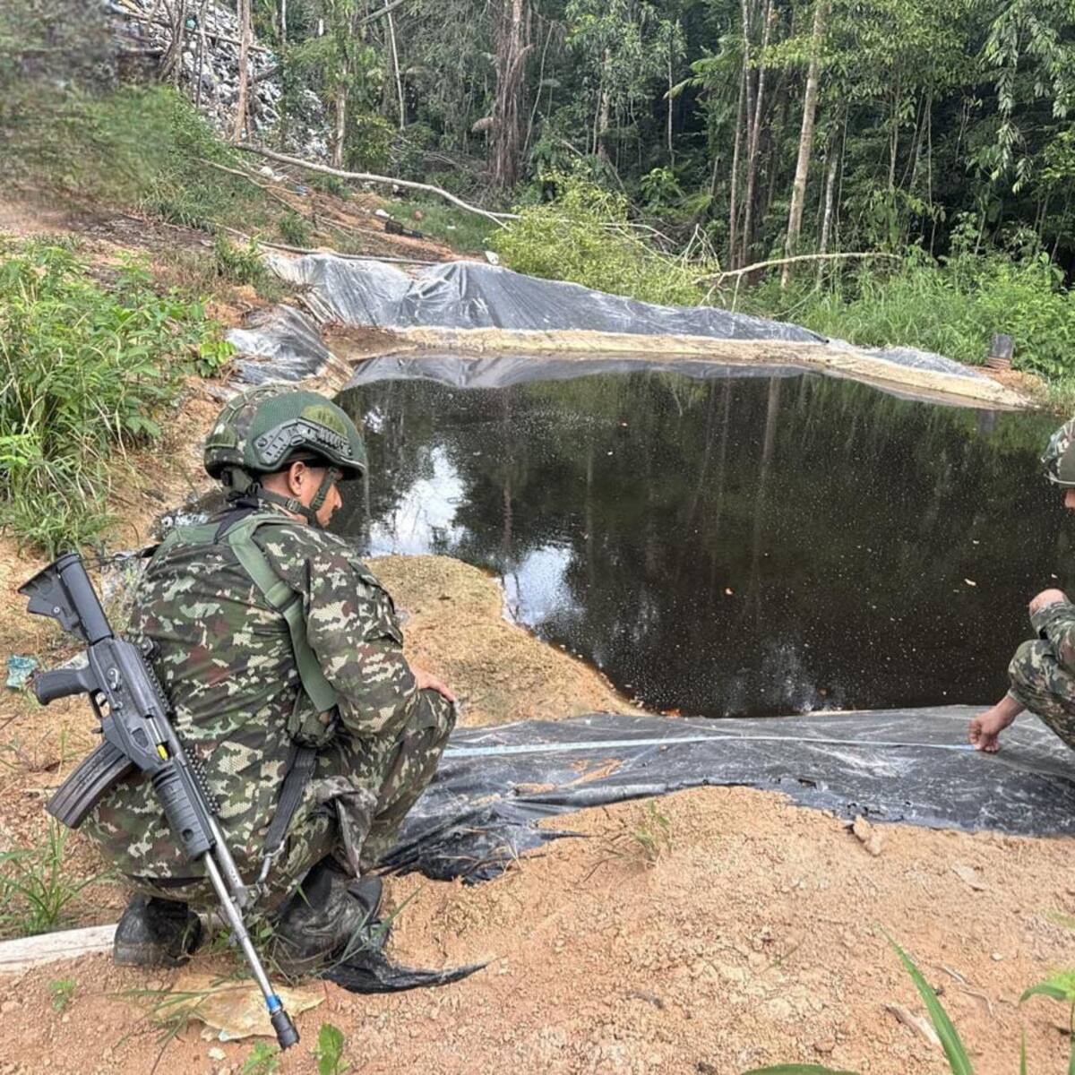 Ejército destruyó refinería ilegal del ELN en el Catatumbo