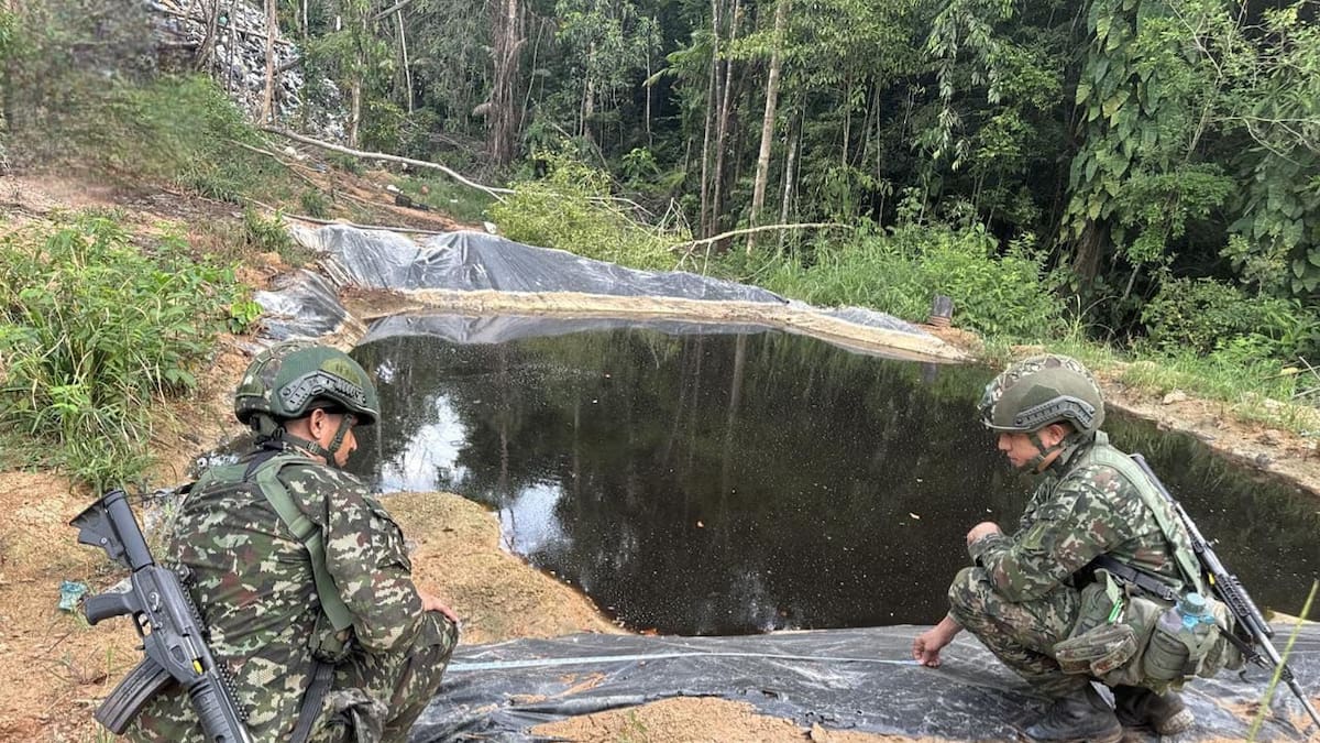 Ejército destruyó refinería ilegal del ELN en el Catatumbo