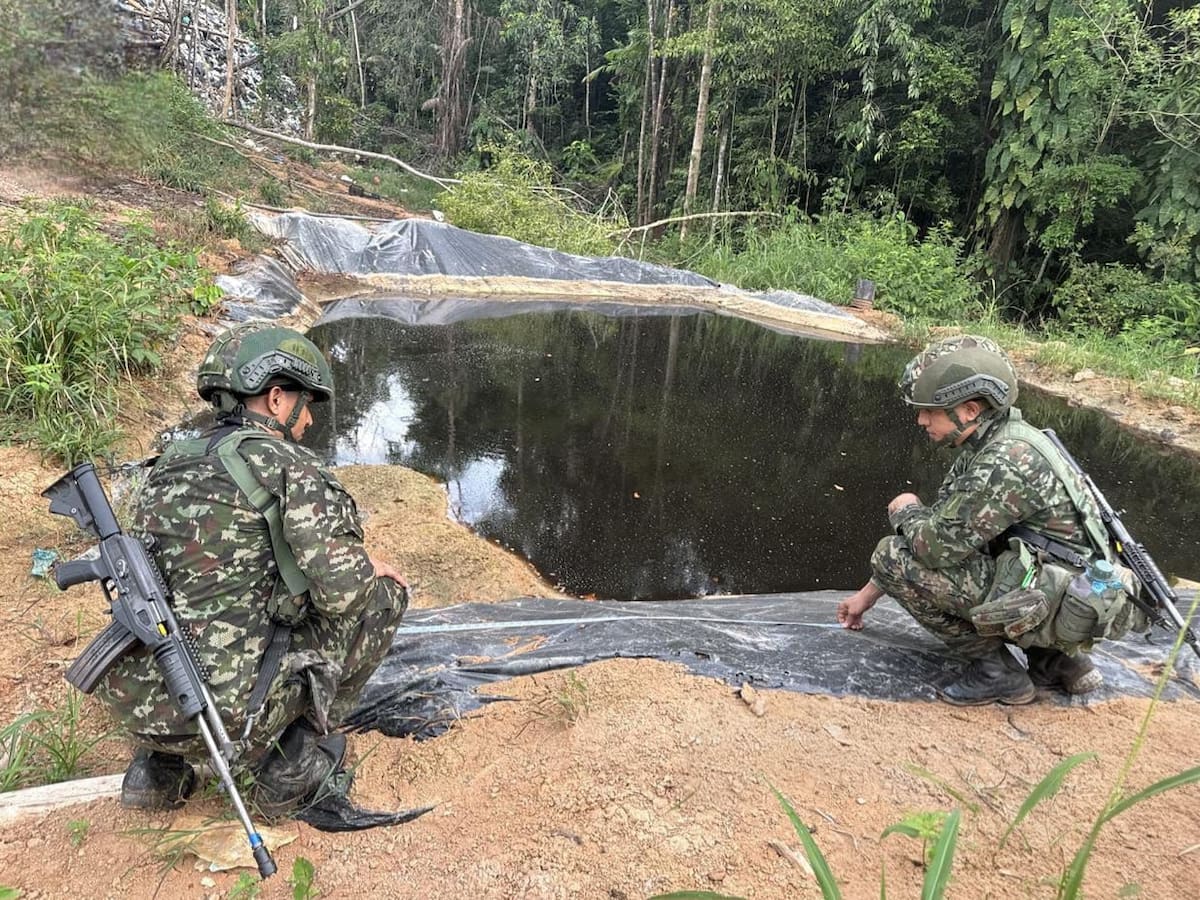 Ejército destruyó refinería ilegal del ELN en el Catatumbo