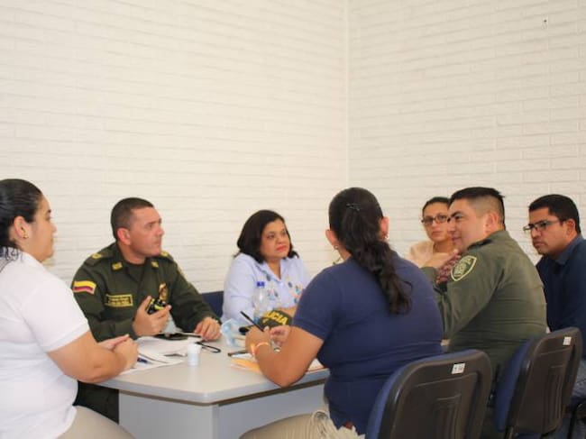 Reunión de seguridad en Santa Marta. /FOTO ALCALDÍA