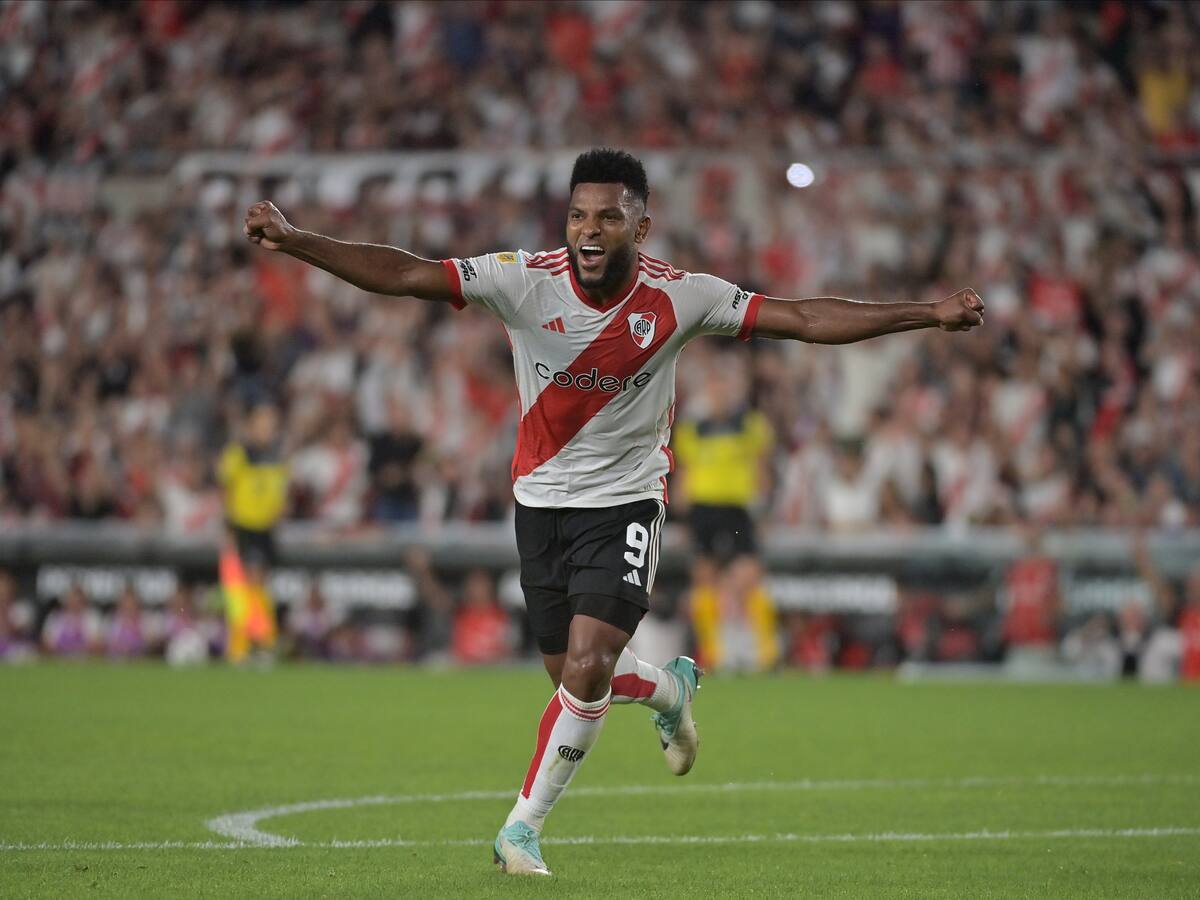 Video: Los goles de Miguel Ángel Borja en el triunfo de River ante Independiente Rivadavia