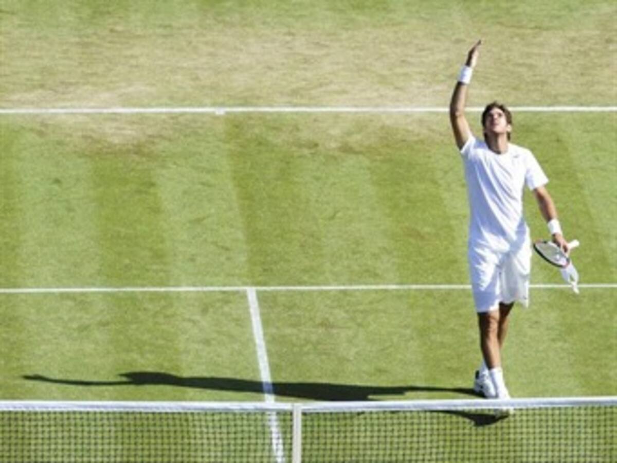 Del Potro, el único latinoamericano que sobrevive en Wimbledon