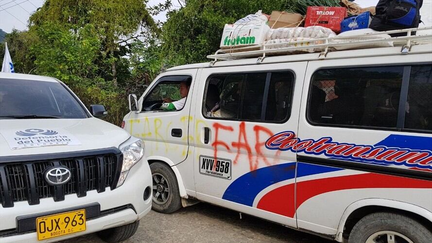 Comunidad del Catatumbo denuncia presencia de disidencia de las Farc. Foto: Defensoría del Pueblo