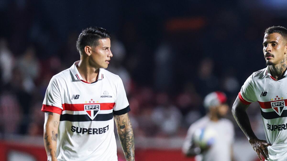 James Rodríguez regresa en el empate a cero entre Sao Paulo y Palmeiras