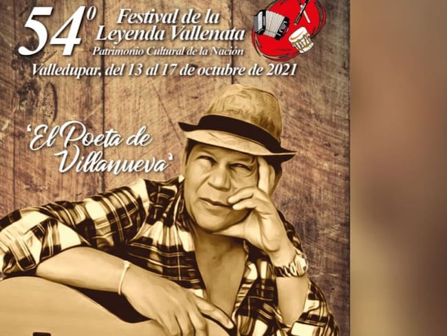 El afiche del Festival Vallenato, que inicia el 13 de octubre.