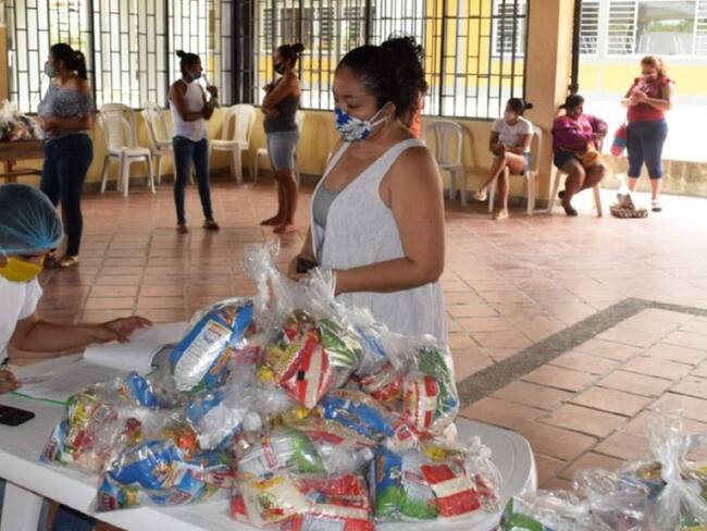 Solo en 18 colegios se ha entregado las raciones en sitio.