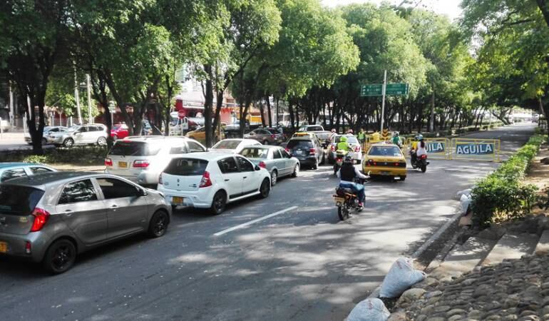 Cierre de vías en el malecón.