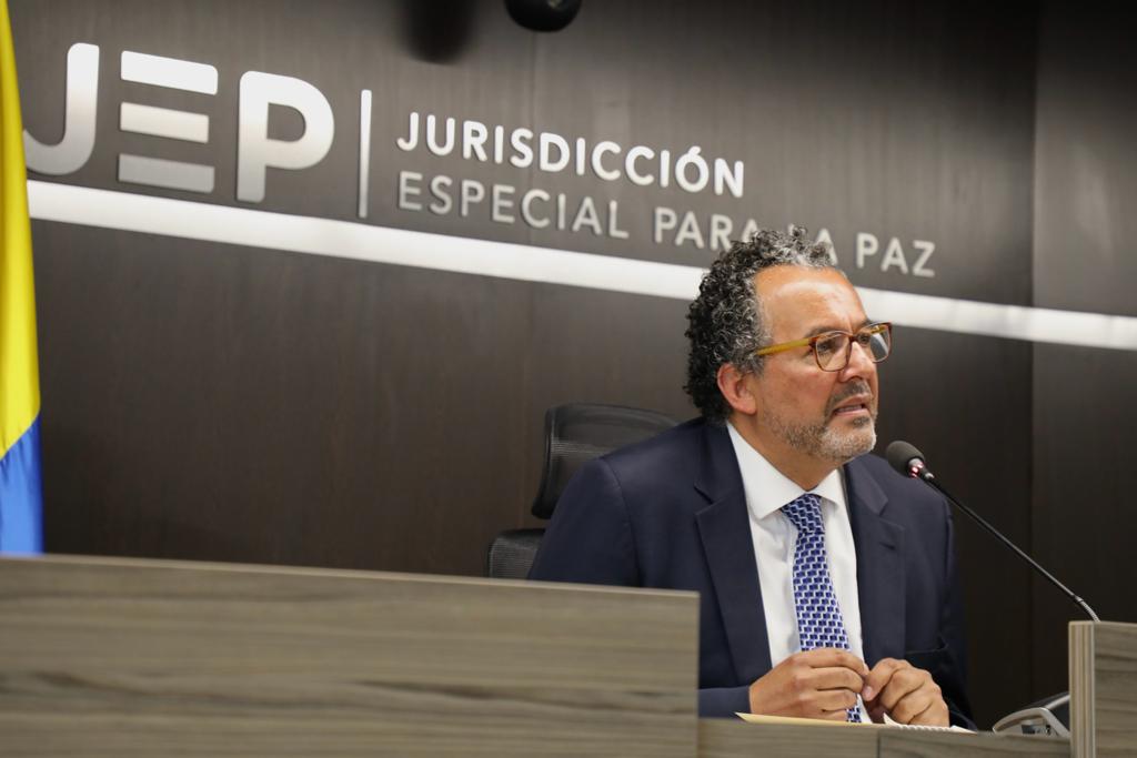 El presidente de la Jurisdicción Especial para la Paz, magistrado Roberto Carlos Vidal