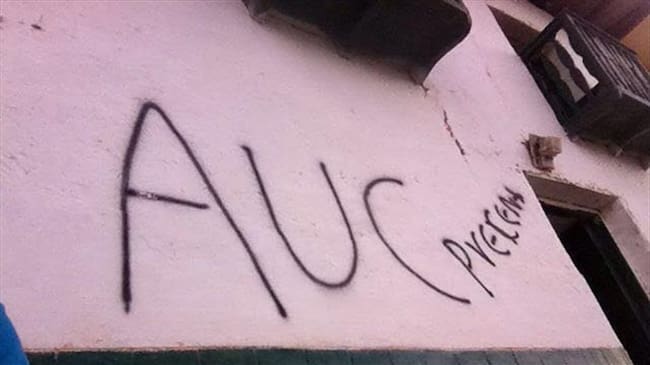 Denuncian presencia de supuestos grupos paramilitares en Cauca. Foto: Red de Derechos Humanos del Suroccidente Colombiano