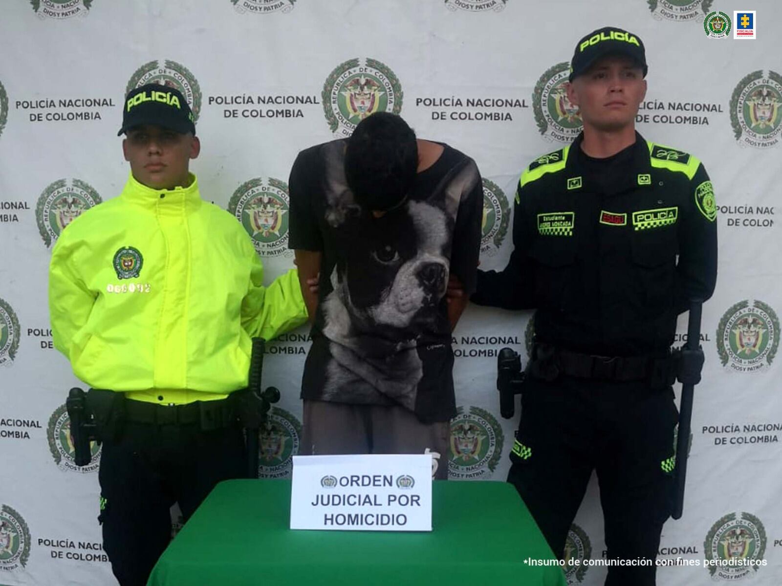 Brayan Alexis Zapata Ortiz, capturado. Foto Cortesía Fiscalía