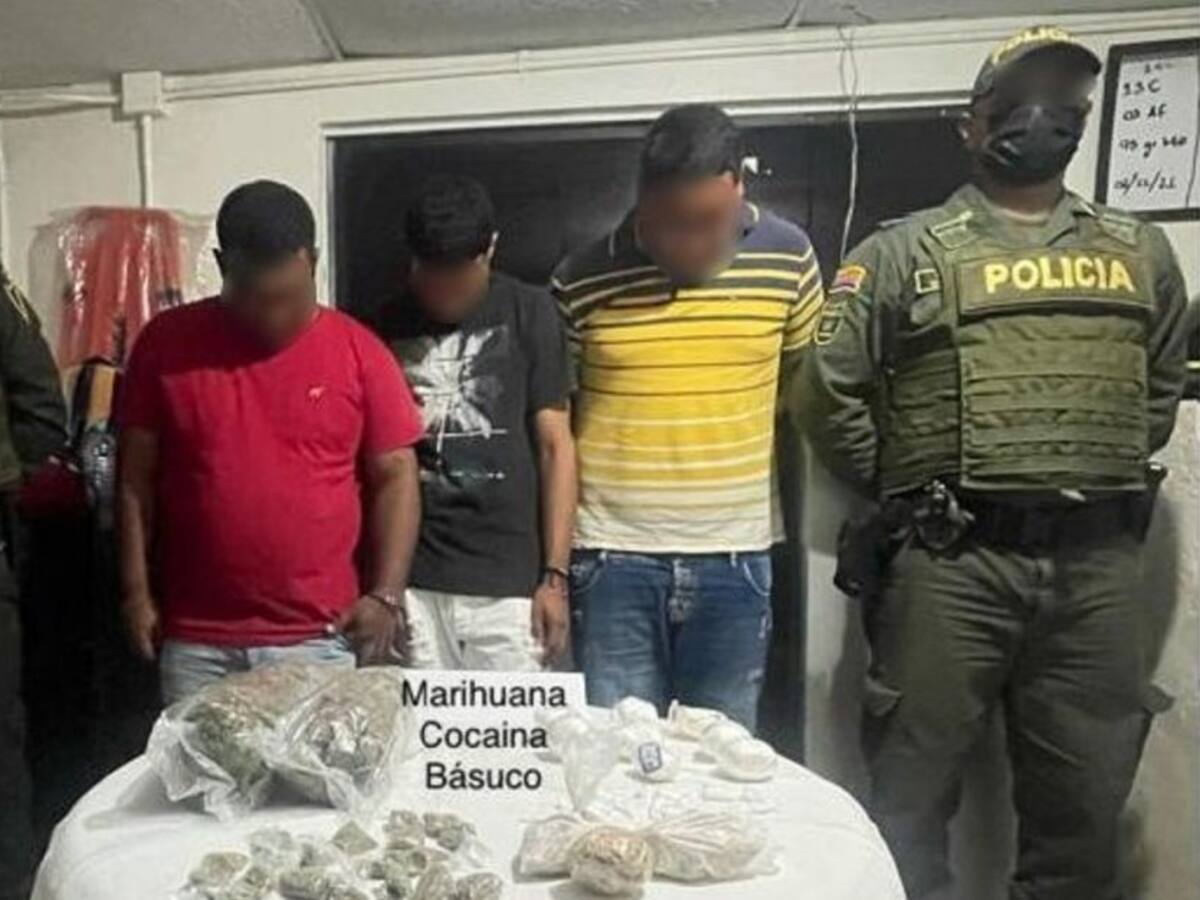 Cayeron tres presuntos integrantes de banda de microtráfico en Cartagena