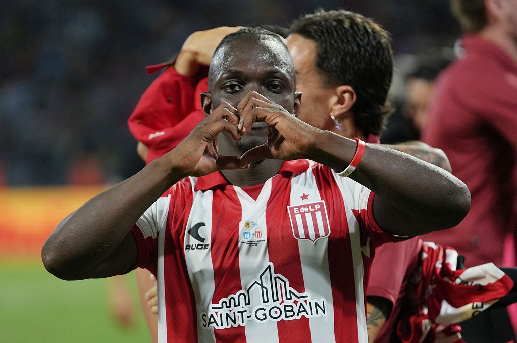 Edwuin Cetré en el partido ante Racing Club / Getty Images