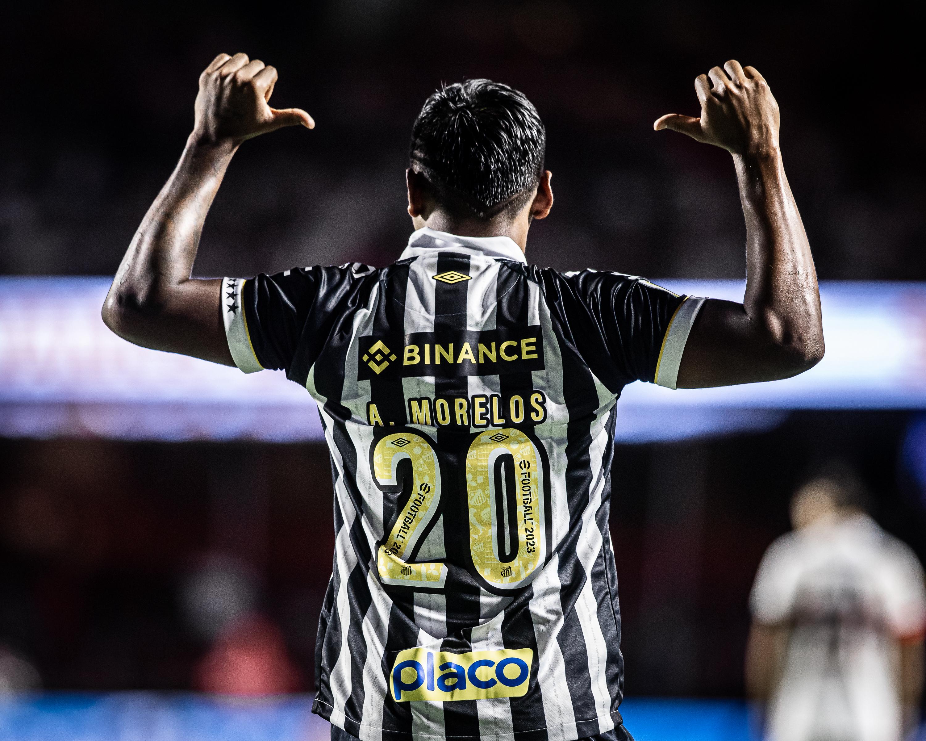 Alfredo Morelos, jugador del Santos de Brasil / Foto: Santos