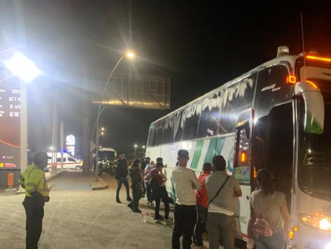Dos buses pretendían salir de Barranquilla violando la cuarentena