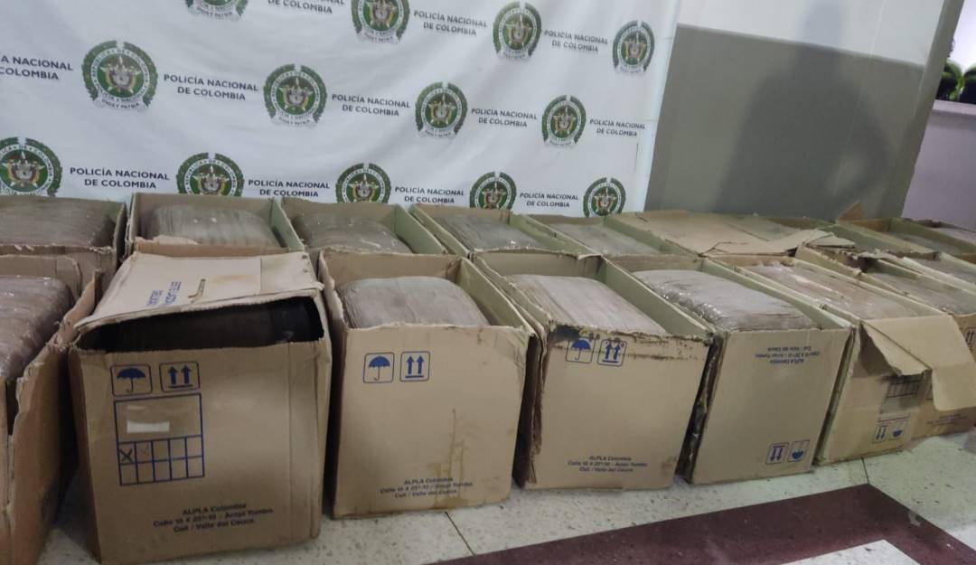 Incautación de droga en Bello, Antioquia. Foto: cortesía.