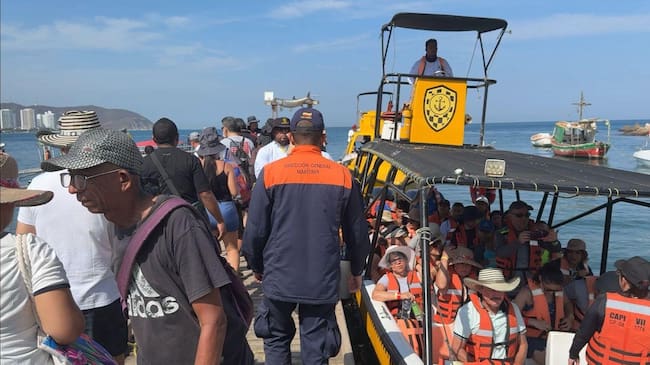 DIMAR activa controles en Santa Marta ante el aumento de turistas por la semana de receso. Foto: DIMAR
