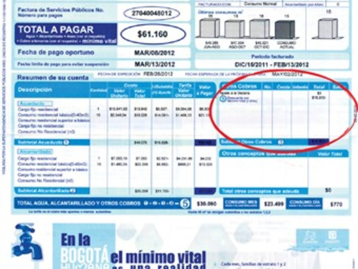 La otra semana Distrito aplicará reducción de tarifas en facturas del Acueducto