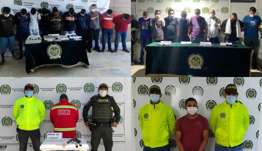 20 capturas por diferentes delitos