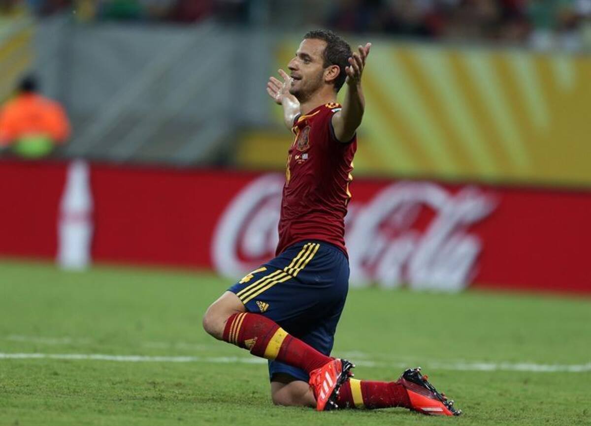 Roberto Soldado celebra su gol. Foto: EFE