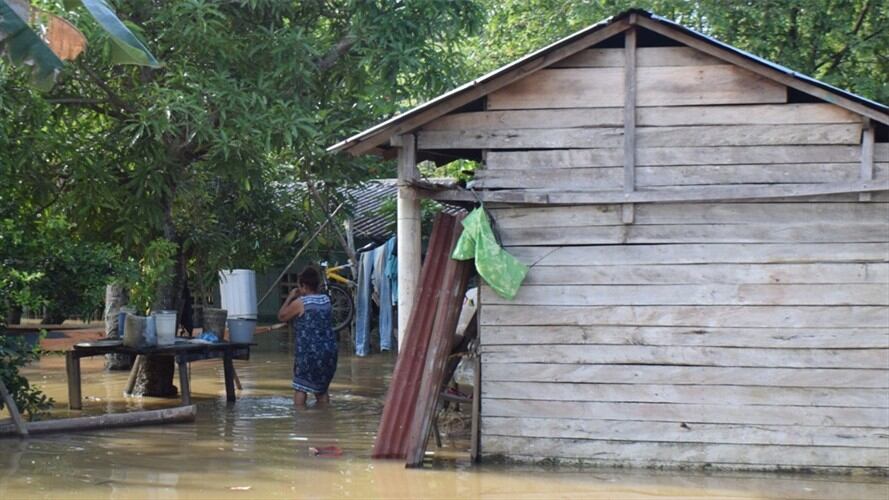 El pasado 7 de octubre, se presentaron emergencias en el municipio de La Apartada (Córdoba) debido al desbordamiento del río San Jorge. Foto: Diario Panorama del San Jorge (Cortesía)