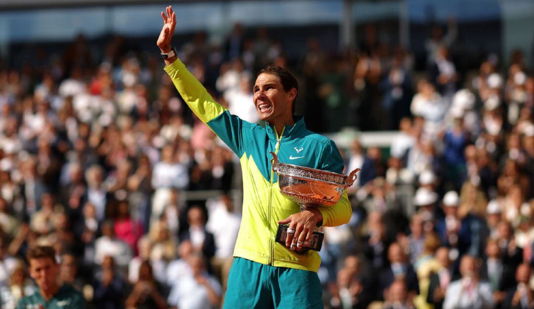 Rafael Nadal tras ganar su título número 14 en Roland Garros
