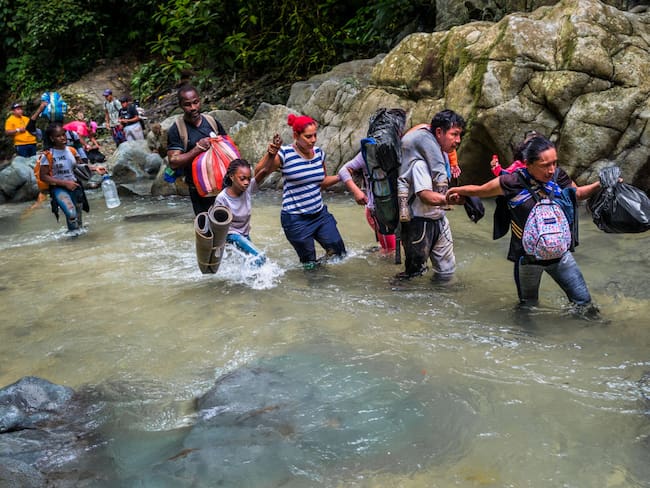 Migración selva Darién. (Photo by Jan Sochor/Getty Images)