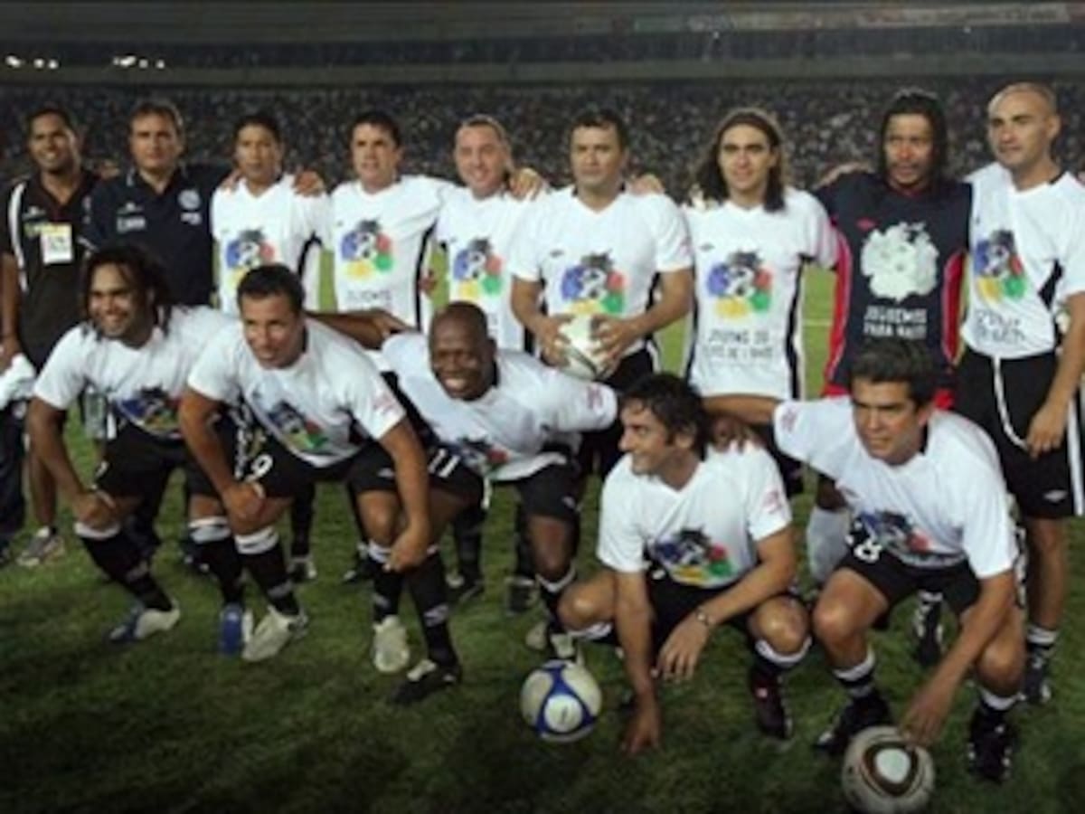 Higuita y Asprilla brillaron en partido a beneficio de damnificados haitianos