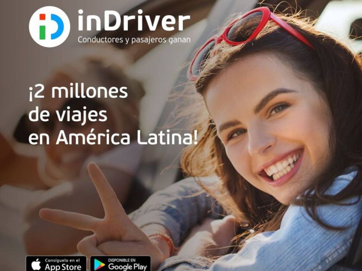 inDriver llega a 2 millones de viajes en América Latina