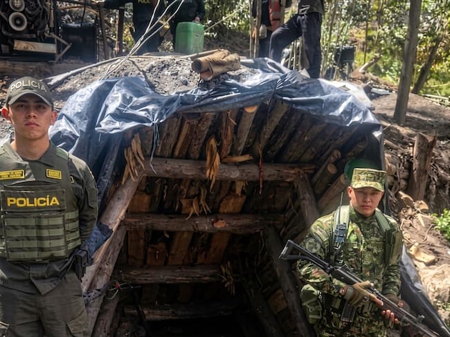 En la vereda San Judas Tadeo, de Tópaga, se adelantó otro procedimiento con participación de unidades militares, Corpoboyacá, la Brigada contra la Minería Ilegal / Foto: Prensa Primera Brigada del Ejército.