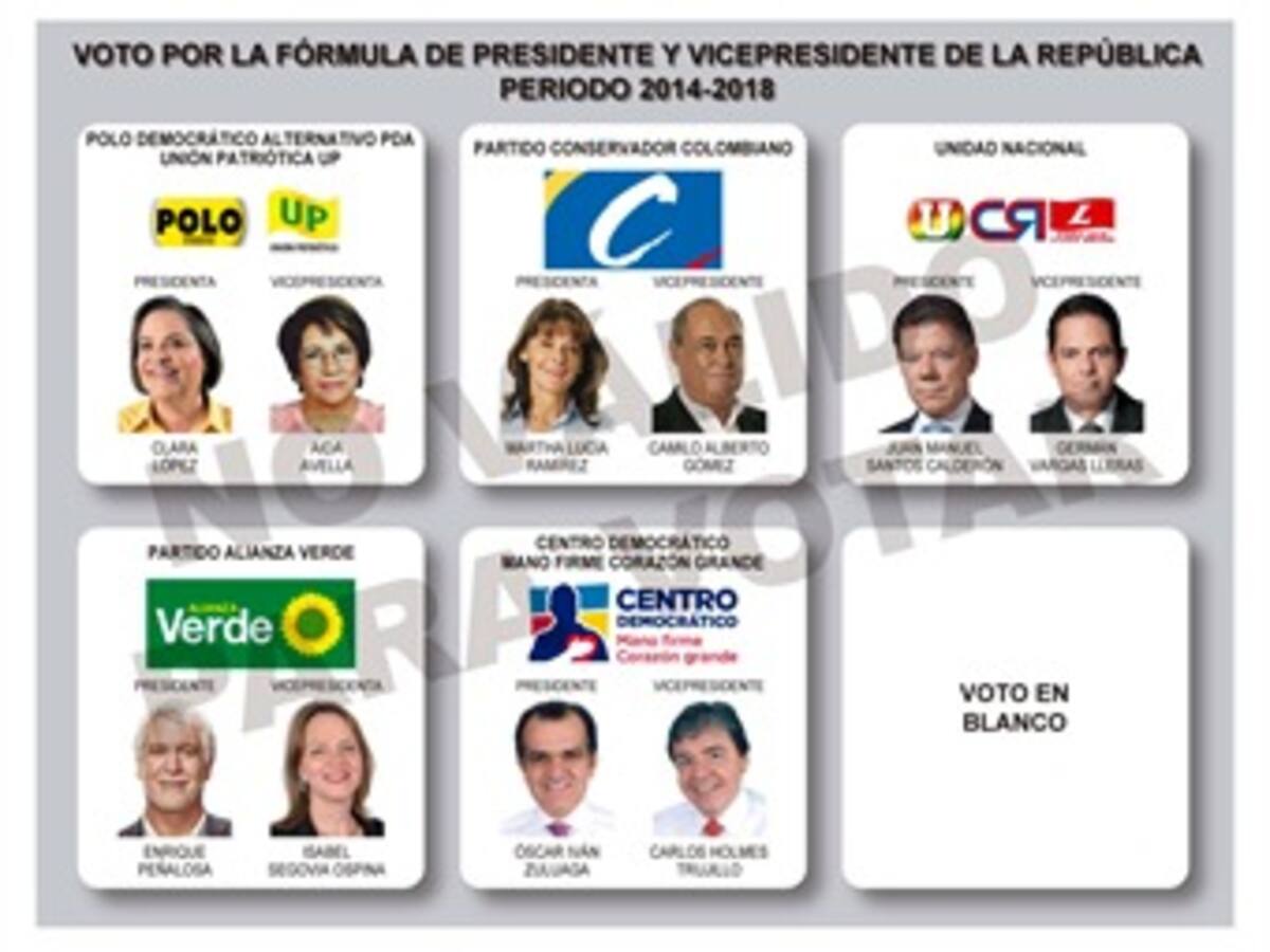 Conozca el tarjetón y aprenda a votar en las presidenciales del 25 de mayo