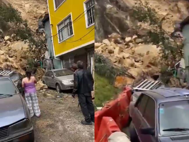 Autoridades reportan deslizamiento en la localidad de Usaquén