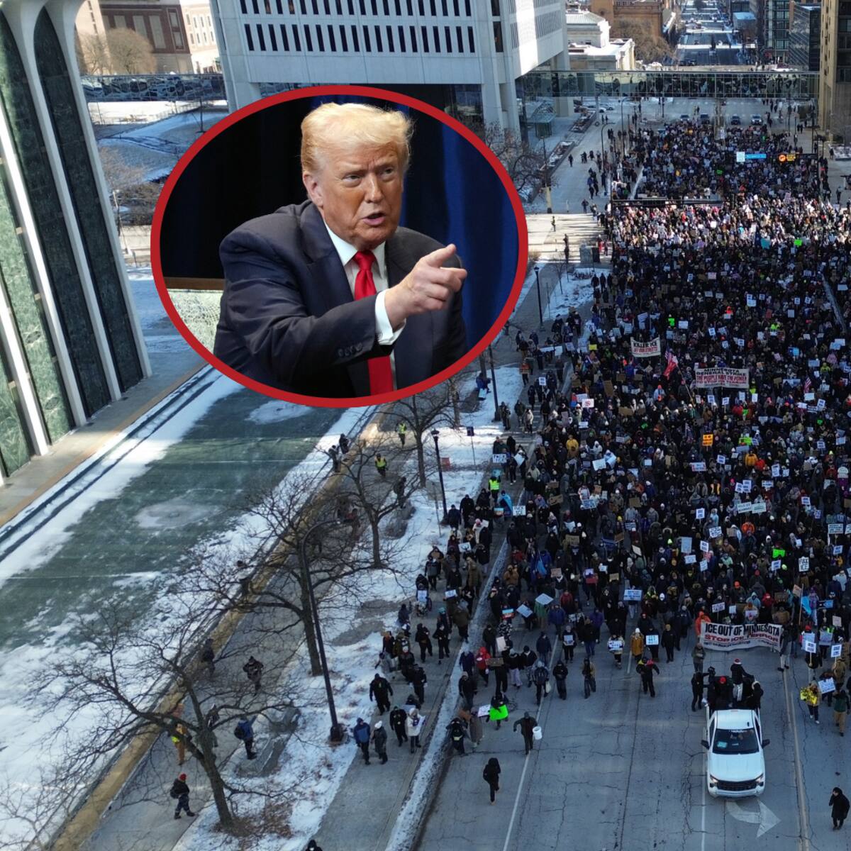 Trump dijo que va a supervisar una “gran investigación” sobre lo sucedido en Mineápolis