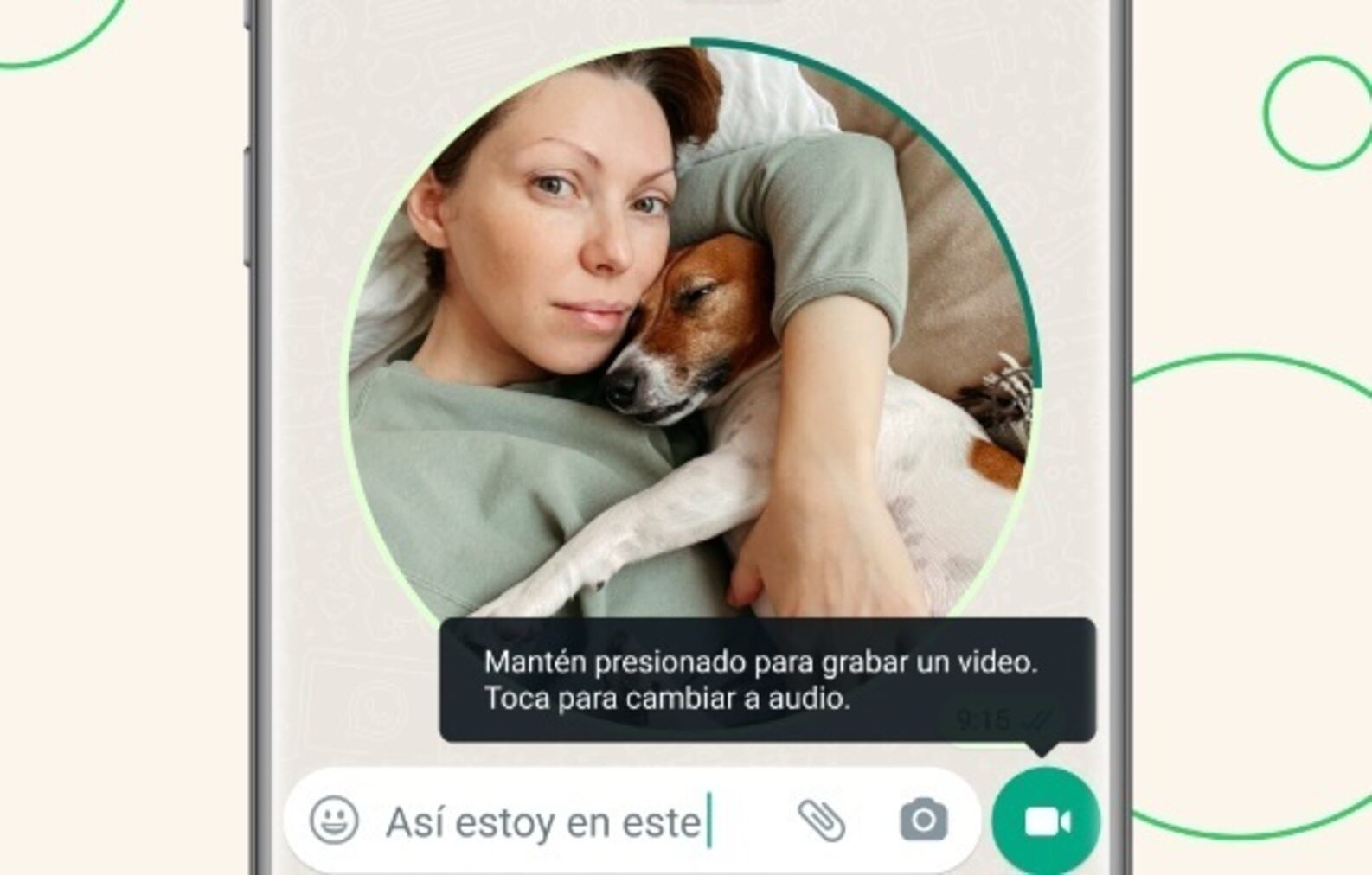 Mensajes de video instantáneos de WhatsApp / Meta