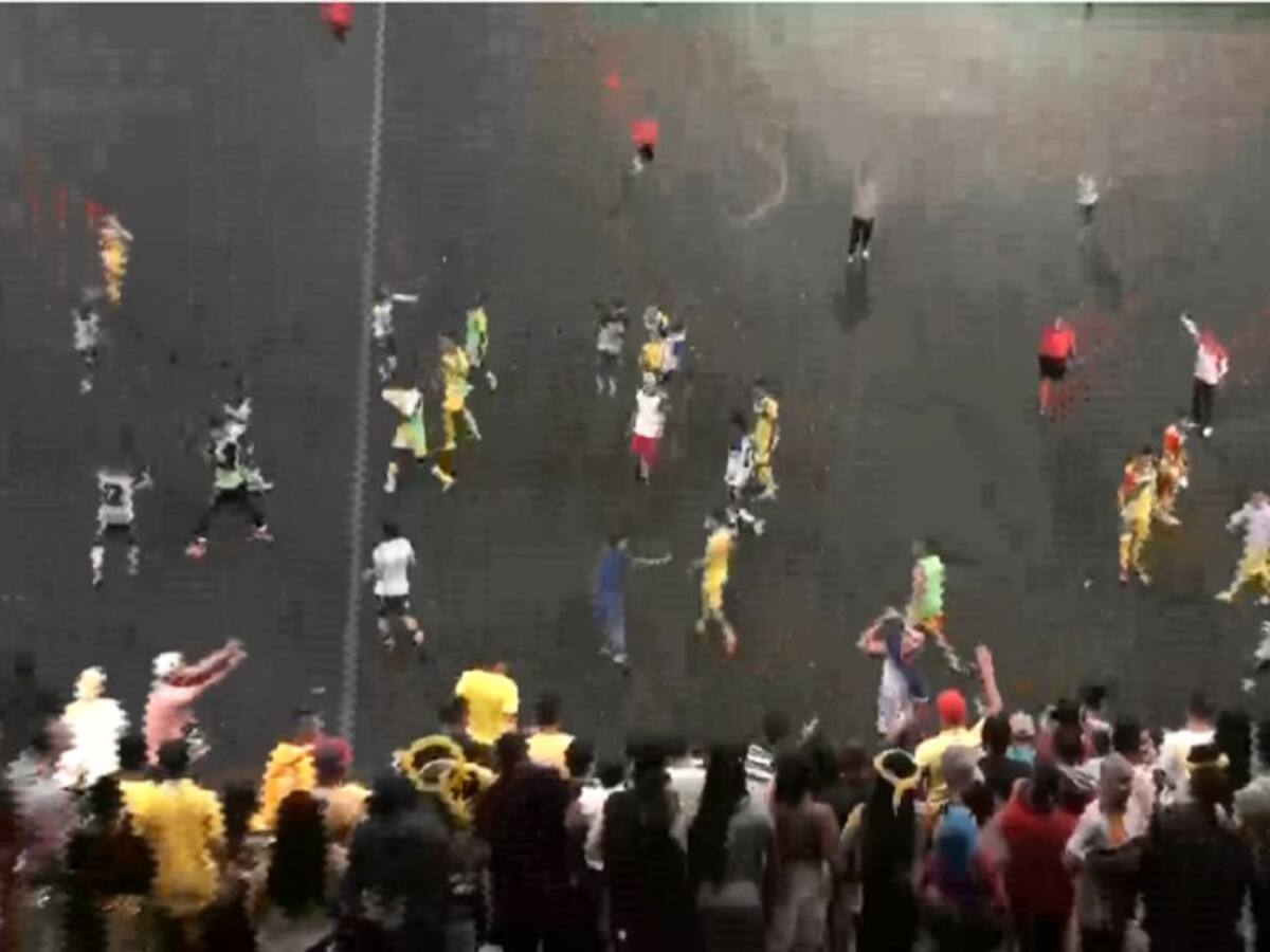 Partido de fútbol en Villamaría, Caldas terminó a golpes