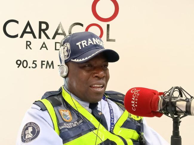 José Félix Angulo, guarda de Tránsito de Cali, víctima de racismo.