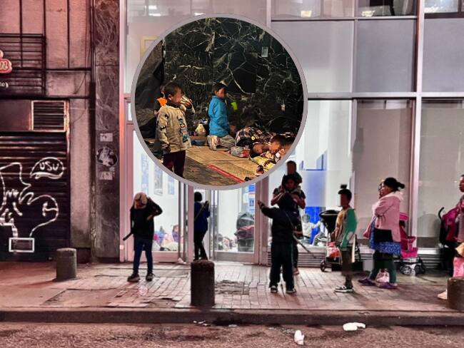 Indígenas Emberá se tomaron un cajero automático en el centro de Bogotá