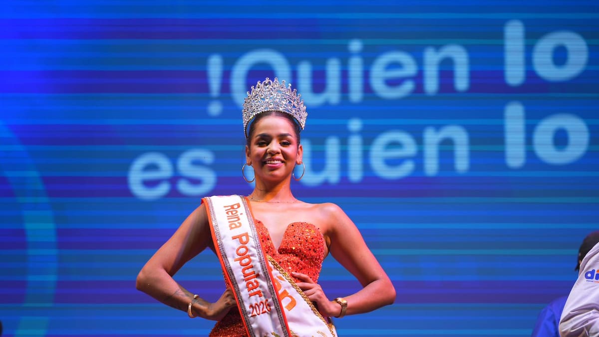 Gicel Vega Castro, del barrio Galán, reina Popular del Carnaval de Barranquilla 2026