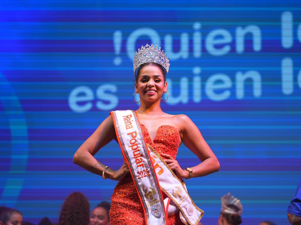 Gicel Vega Castro, del barrio Galán, reina Popular del Carnaval de Barranquilla 2026