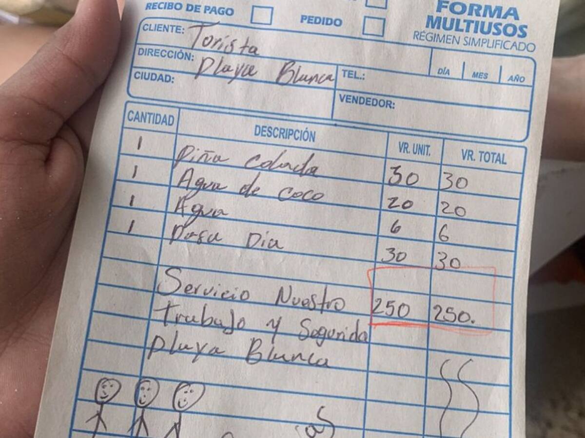 Cobran 250 mil pesos a turistas por el “servicio” en Playa Blanca, Barú