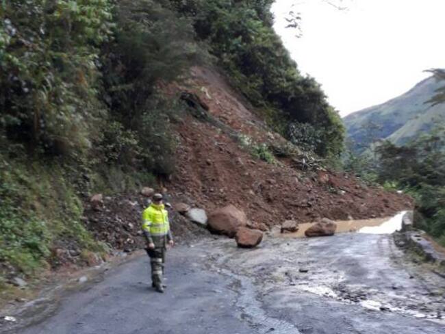 Está bloqueada por derrumbes la vía entre Risaralda y Chocó