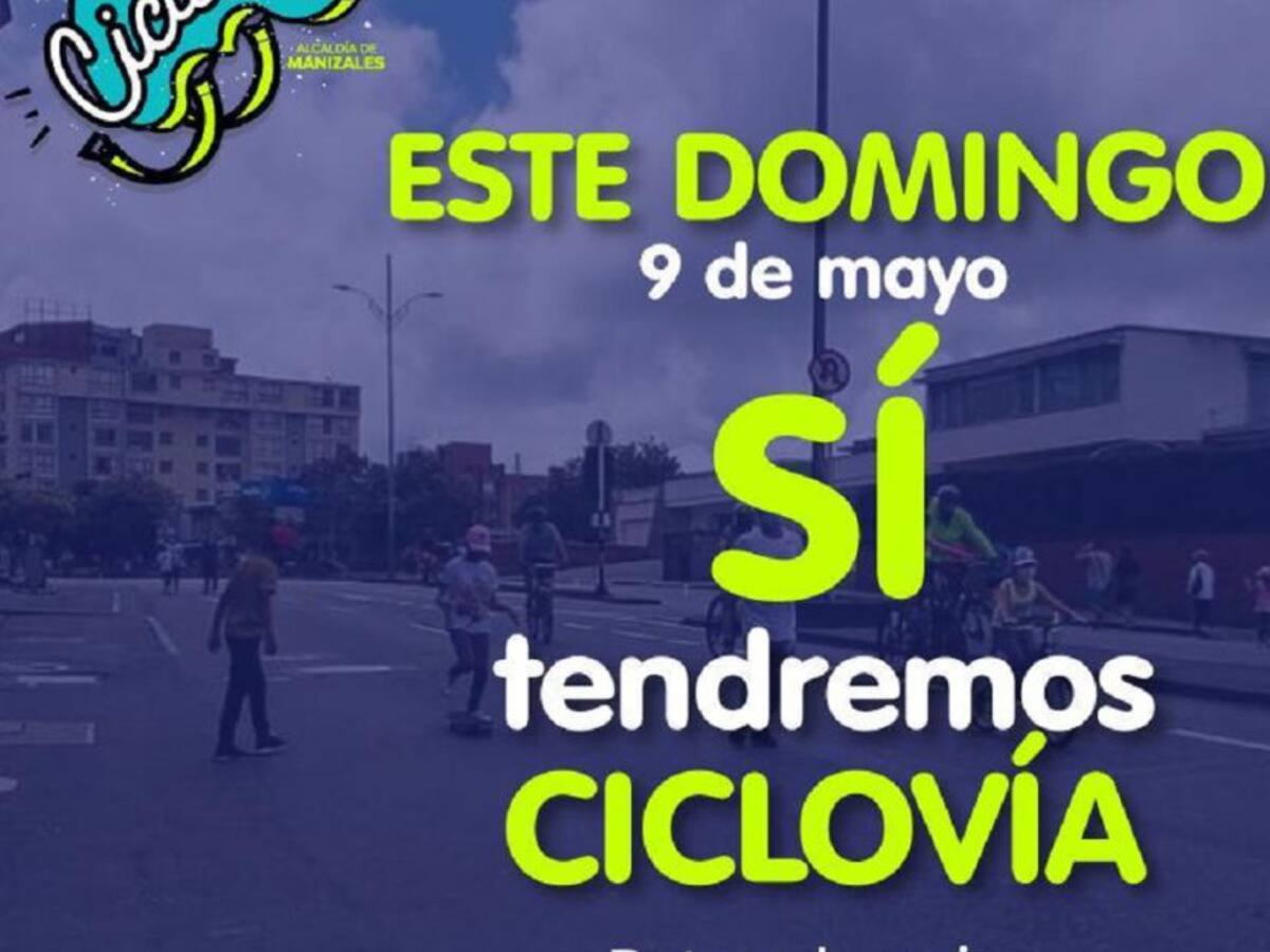 Retorna nuevamente la ciclovía a Manizales