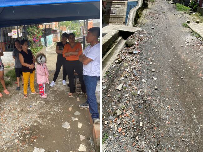 Barrio El Remanso; comunidad está consiguiendo recursos para pavimentar; (foto: comunidad )