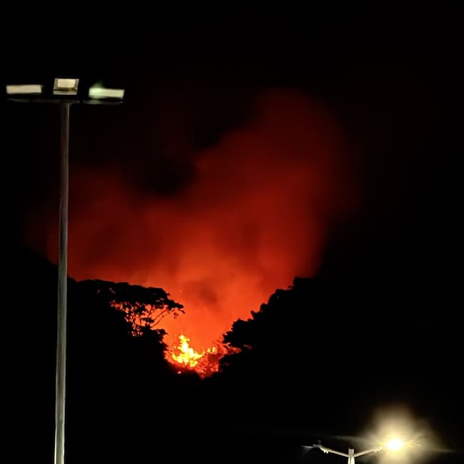 Incendio forestal amenaza fuentes de agua en Salazar, Norte de Santander. / Foto: Cortesía.